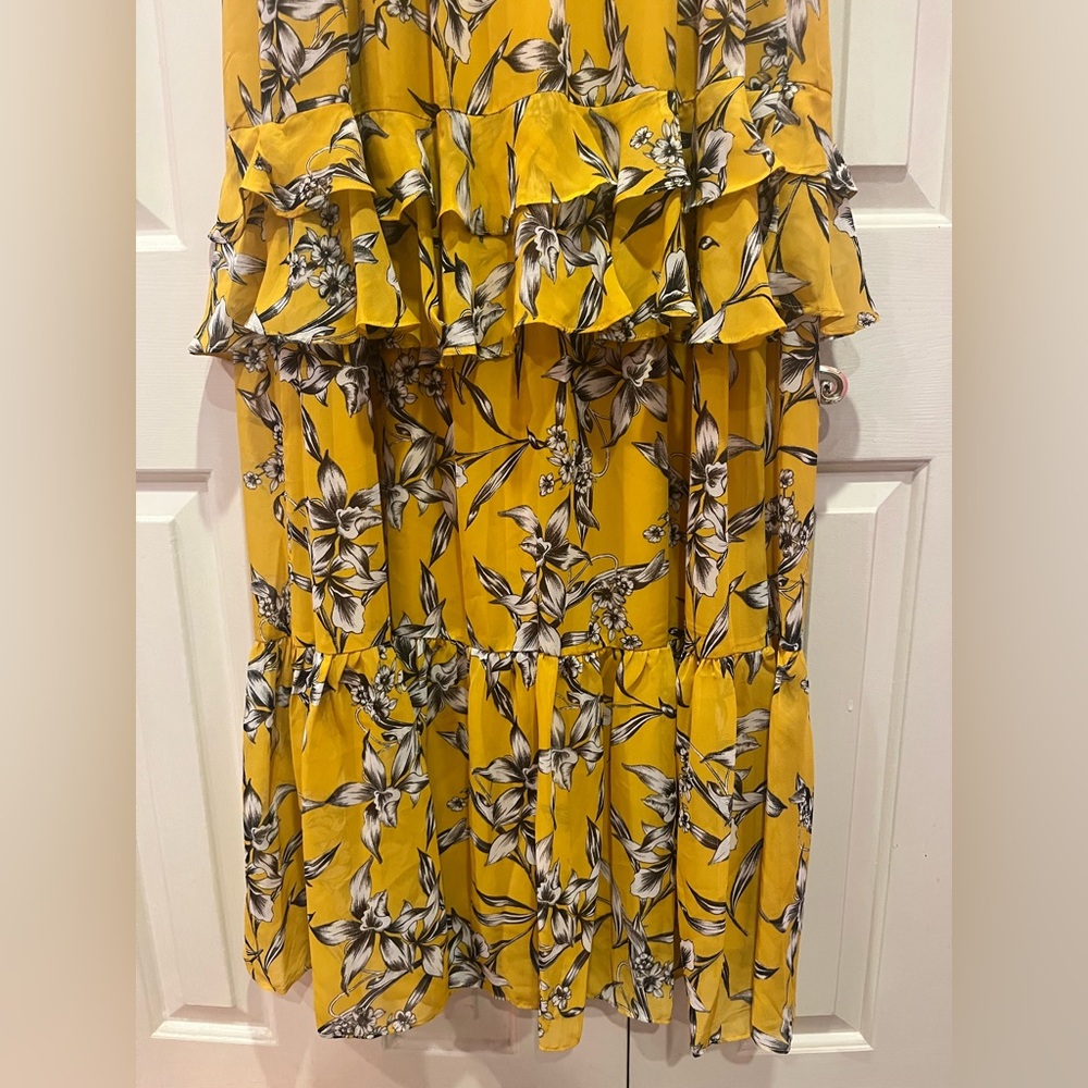 Taylor Floral Tiered Sleeveless V-neck Maxi Dress Size 12 NWT - Picture 7 of 7